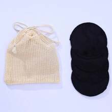 BATENG 4/8/16/20Pcs Round Makeup Remover Pads, Reusable Natural Facial Cleansing Pad For Eyes, Face And Lips, Bamboo Rounds For All Skin Types, Gentle Exfoliating Scrub, Deep Cleansing Makeup Removal Sponge, Neutral Plant Fragrance-Free Skin Care Tools For Men And Women, Face Wash And Bath, Includes Washable Bag For Laundry & Storage, Suitable For Holiday Gifts