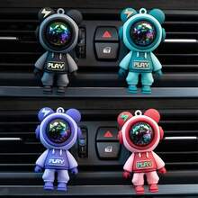 1pc Creative Astronaut Air Freshener Clip, Suitable For All Cars, Can Also Be Used As Auto Decor - Multicolor - View 1