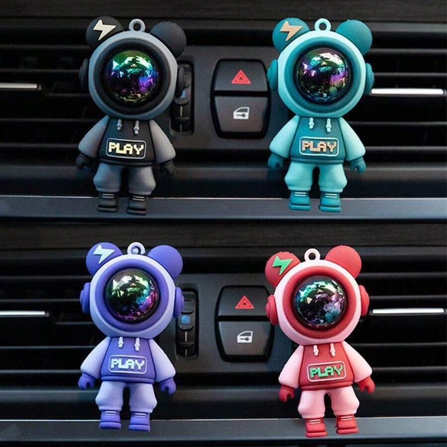 1pc Creative Astronaut Air Freshener Clip, Suitable For All Cars, Can Also Be Used As Auto Decor - Multicolor - View 1