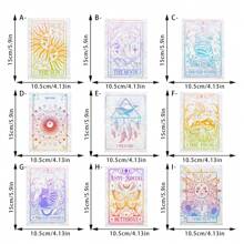 1/9 pieza(s) Pegatina para ventana con atrapasoles, Elementos del dios sol, diosa luna, Pegatina para ventana con atrapasoles, Película de arcoíris de vidrio esmerilado decorativo para ventana, Pegatina para ventana con electricidad estática no pegajosa, Pegatina de arcoíris anti-colisión de pájaros, Reutilizable, Pegatina de arte para ventana de oficina en el hogar, Decoración de pared, Pegatina personalizada