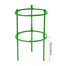 5/10Pcs Garden Plants Support Cages Sturdy Metal Plant Supporting Ring For Garden Enthusiasts Lovers - Green - View 7