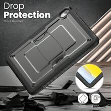 Funda para iPad 10.ª generación, iPad 11.ª generación, Air 11 M2, Air 11 M3, Pro 11 M4, iPad 10.2 7.ª/8.ª/9.ª generación, Pro 10.5 y Air 3. Cuenta con protección a prueba de golpes, anti-flexión, resistente a impactos y arañazos con un diseño portátil y ligero. Integra de manera elegante un soporte trasero oculto, rejillas de disipación de calor, recortes precisos para los puertos y una durabilidad reforzada contra dobleces y colisiones.