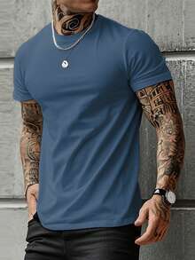 Bộ 4 áo thun thể thao tay ngắn màu trơn mùa hè cho nam - Nhiều màu - Xem 10