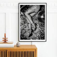 Bộ 1/3/6 tranh nghệ thuật treo tường phong cách cổ điển, tranh đen trắng theo phong cách retro, trang trí tường hiện đại, phù hợp cho văn phòng, phòng tắm, phòng khách, phòng ngủ, trang trí nhà cửa, kiểu không khung, tranh nghệ thuật treo tường có khung. - Đen và trắng - Xem 29