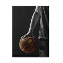 1 peça/3 peças pôsteres de arte de parede moldura opcional pôsteres de tela de estrela de basquete vintage e impressões de atleta moderno arte de parede quarto de menino decoração de casa presentes - Multicolorido - Ver 36