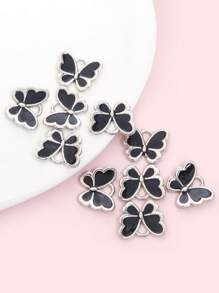 10pcs Cute Vibrant Candy Color Butterfly Charms - Perfect For Girls Jewelry Making, Fashion Necklace, Bracelet, Earrings, Keychain, Phone Chain & & Other Hanging Decorations DIY Multicolor Butterfly-Shaped Accessories - Ideal For Spring Summer Dressing Accessory
