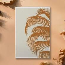 Framed 1pc Tropical Sunrise Print,Boho Posters,Wall Art,Burnt Orange Decor,Canvas Poster Decorative Painting,Aesthetic Art Print Wall Decor,Wall Art Picture Print Home Decor For Livingroom,Bedroom,Study,Office,Corridor,Bar,Bathroom,Kitchen,Corridor Decoration - Framed - View 1