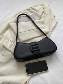 Hebilla de cinturón popular, bolso de hombro nuevo de verano, bolso axilar simple, textura delicada