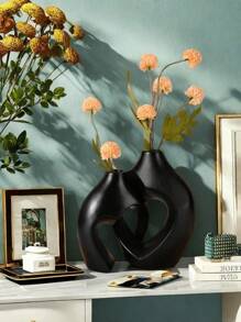 2pcs Creative Couple Series Home Decoration Vase, Combination Of Large And Medium Size Indoor Tabletop Ornament, Suitable For Indoor Decoration, Can Be Used In Four Seasons