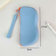 1pc A Silicone Glasses Case For Storage, Featuring A Handle For Hanging, Suitable For Travel And Portable Use. It Is Waterproof And Shockproof, Designed To Keep Glasses And Regular Glasses Dust-Free,Ideal Fashion Glasses Storage Accessories