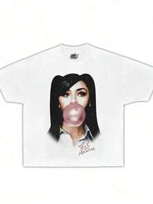 2026 New Loose Cotton Short Sleeve Women Men Mariah Scientist Rapper Young-Hop Tee Tshirt,K Pop ,New Years Outfit Women ,Shirts  , Women Tee Classic Thugs Print Round Neck Short Sleeve-Shirt Y2K Vintage Streetwear Graphic Oversized Cotton Women TopsSuitable Both Men And Wo