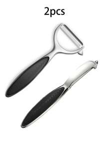 1 pieza/2 piezas Pelador de aleación de zinc, peladores de frutas y verduras, peladores 2 en 1, peladores de manzanas, peladores de papas, peladores de zanahorias, pelado de papas/frutas, peladores en forma de Y y en forma de I de acero inoxidable, pelador, pelador multiusos, herramientas para raspar y descortezar cuchillos