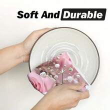 1 pieza/2 piezas Toallas de mano de fibra ultrafina para la temporada de bodas, diseño elegante de flores y rosas rosas, suaves y absorbentes, lavables a máquina de poliéster, perfectas para la decoración de la cocina, cocinar, hornear, decoración navideña y baños, decoración de mesa, utensilios de cocina, decoración del hogar, regalo de inauguración de casa nueva para el baño, toallas de cocina