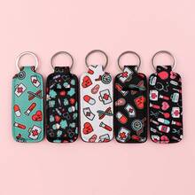 1pc Doctor/Nurse Lipstick Keychain Decoration Accessory Car Accessories Bag Charm School Halloween Accessories Teachers Day Christmas Gift Ideas Bag Lanyards With Id Holder Car Accessories Bag Charms - Pink - View 4