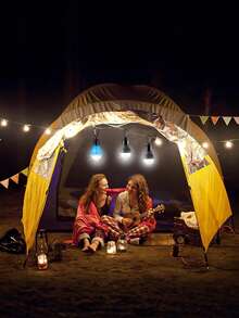 1pc Camping Tent Light, 3 Lighting Modes Outdoor Hanging Lamp, Portable Battery Powered LED Tent Light, Suitable For Emergency, Hiking, Fishing, Camping, Batteries Not Included