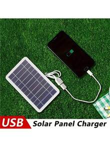 2/10/20/30W Waterproof Solar Charger - Portable USB Panel, Ideal For Outdoor Adventure - Camping, Travel, Charging Phones, Power Banks, Flashlights, Fans, Emergency Charging Power Solar Panel - A - View 11