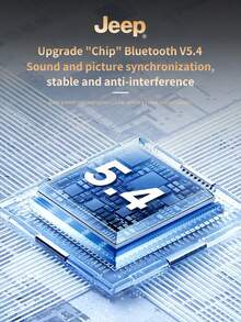 JEEP EW130 Fones de ouvido sem fio com clipe de ouvido e controle por toque para chamadas HD com microfone Fones de ouvido esportivos