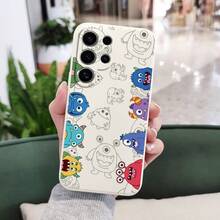 液体硅胶涂鸦怪兽图案保护壳防摔保护套软壳