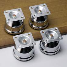 4pcs Polished Metal Furniture Legs - Ideal For Sofas, Cabinets & DIY Projects, Hardware Replacement
