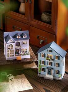 CUTE ROOM 1 Kit de construcción de modelos, casa en miniatura DIY para ensamblar, mini decoración 3D, adecuado para el hogar, decoración de dormitorio, muebles, manualidades de madera, regalos de Navidad, Pascua, San Valentín y Año Nuevo