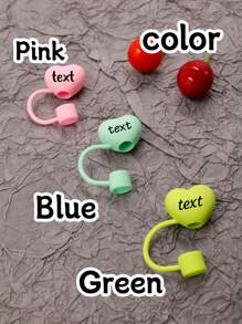 Étui en silicone personnalisé pour paille avec nom, étui personnalisé pour paille avec motif cœur, bouchon anti-poussière personnalisé pour paille, étui personnalisé mignon pour paille avec nom, multifonctionnel, compatible avec les tasses et bouteilles, décoratif, étudiants, travailleurs, enfants, anniversaire, fête des enfants, mariage, cérémonie de remise des diplômes, pendaison de crémaillère
