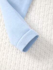 Girls' Fashion Casual Short Button Embroidered Knit Cardigan Jacket, Size Runs Large, Suggest Ordering One Size Down - Baby Blue - View 5