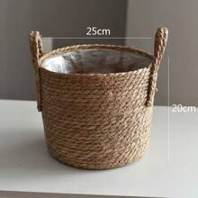 1 set, Vasi da fiori intrecciati, vasi da fiori intrecciati in stile nordico, set di vasi da fiori extra large, cestini intrecciati di alta qualità