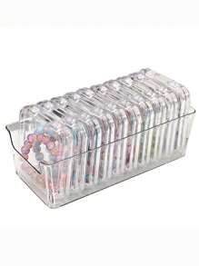 Premium Antioxidant Storage Jewelry Box With Dust-Resistant Cover - Clear Multi-Use Organizer For Rings, Earrings, Bracelets, Necklaces, Makeup, Cosmetics & Home Essentials - Desktop Classification Box For Lipstick, Perfume, Brushes, Eyeshadow, Skincare, Kitchen Utensils, Snacks, Study Supplies For Women Storage Organizer Travel Essentials Father Gift Back To School