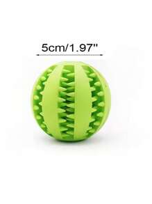 1 pieza Pelota de juguete para perro interactiva, pelota de goma masticable para perros pequeños, pelota de limpieza dental, alimentador de alimentos para mascotas, juguete de pelota de silicona