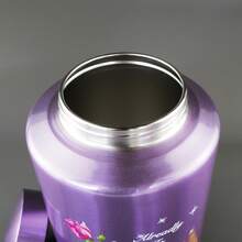 Up To 220 Lbs Large Cremation Urns For Adult Human Ashes, Decorative Urn For Male Female Ashes With Velvet Bag - Hoa-Tím - Xem 5