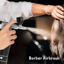 Juego de aerógrafo recargable inalámbrico - Compresor de aerógrafo de alta presión de 30 PSI. Aerógrafo inalámbrico para pintura de modelos, peluquería, decoración de pasteles