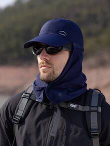 1pc Summer Outdoor Quick-Dry Bucket Hat With Neck Cover For Men, Fishing, Hiking, Sun Protection - A - View 4