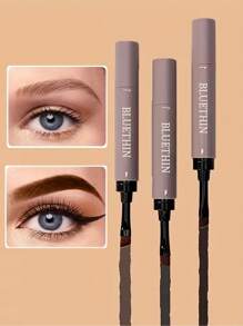 1pc Dual-Ended Eyebrow Pencil With Brush, Waterproof And Sweat-Proof, Smudge-Proof And Transfer-Proof