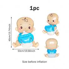 1/2/5 قطعة بالون جلوس كشف الجنين 4D، بالون ورقي بتصميم حلمة زجاجة رضاعة بلون أزرق وزهري لصبي وبنت، مناسب لحفلة كشف الجنين، حفلة استقبال المولود الجديد، ديكور حفلة عيد الميلاد الأول، دعائم للصور، ديكور بألوان زرقاء وزهرية - متعدد الألوان - مشاهدة 14