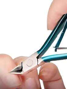 2 件装趾甲钳适用于厚嵌甲宽口防滑长柄趾甲修剪器双头去死皮铲套装 - 彩色 - 查看 9