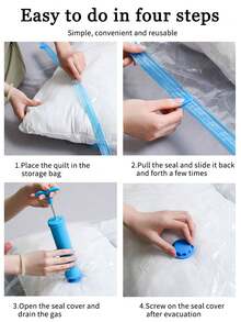 20pcsPortable Plastic Travel Bag Clothes Storage Bag, For Blankets, Bedding, Clothes, Quilts, Duvets, Ideal Home Supplies, Storage Essentials Space Saver Bags Organizer Organization Closet Organizer Bedroom Dorm Essentials Clothes Organizer Home School Bag For School School Accessories School Stuff