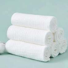 Summer Goodies 8Pcs Washable Reusable Double Layer Soft Baby Towels,Soft, Absorbent Towel - White - View 2