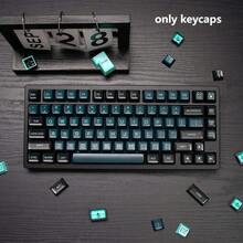 160 Keys Double Color Key Cap SA Series Green Magic Key Cap Set Is Suitable For 60%, 65%, 75%, 95% Mechanical Keyboard Key Cap - Green - View 1