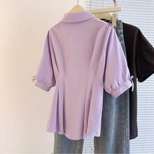 Women Blouses - Purple - View 3