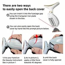 nourplus Electric Facial And Neck Massage Device, Suitable For Home Use Or Travel, Gift For Women - White - View 7