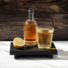 1pc Simple Farmhouse Style Wooden Footstool, Soap Dish Holder With Tray And Stand Base, Multi-Purpose Home Decor For Sink, Countertop, Bathroom, Living Room, Kitchen, Soap Dish, Flower Rack