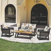 1pc Printed Stretch Sofa Pillow Cover, Outdoor Cushion Cover, Sofa Seat Cover, Flexible Chair Pad Cover, Porch Patio Furniture Protector