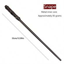 1pc Premium Classic Carbon Steel Magic Wand - Roleplay Scepter - Wand - Cane Gift - Photo Prop - LARP Party Supplies - Stage Performance Accessory - Gift & Collection - Home Decor - Birthday Gift - Unlock Your Own Magic World
