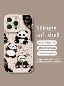 熊猫卡通图案米色简约防震加厚手机保护壳，印花，兼容 16/16 Pro/16 Pro Max/16 Plus，兼容 15，兼容 12 Pro Max、13 Pro Max、13、14、11、12P、14P、11P、12P、XS、XR、7/8P、7/8 GES2，适用于 A13 4G、A22、A21S、A51 4G、A52、S22 Ultra、A33 5G，兼容 Redmi 10，兼容 Redmi Note 11 4G，兼容 Redmi 11 Lite、A53，TPU 材质，兼容 A14/A23/S23 Ultra、S24、A14、A15、S23、A73 等。 Redmi手机壳，国际版，非国内版 - 彩色 - 查看 2
