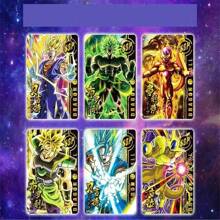 bandai 1 Paquete/5 Piezas Tarjetas de Goku hijo, Vegeta Saiyajin, Cartas raras de colección de intercambio TCG de Anime de Batalla como regalo y juguete