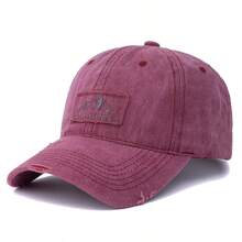 JZML 1pc Unisex Letter & Mountain Peak Embroidery Baseball Cap