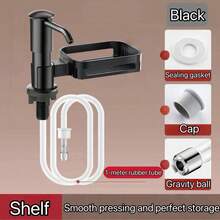 厨房水槽泵式皂液器，适用于水槽、洗脸盆的可伸缩皂液器 - 彩色 - 查看 7