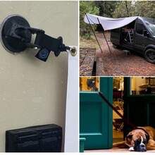 野外车载帐篷吸盘重型户外天篷配件，配有强力吸盘攀爬扣，可重复使用