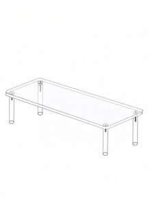 1 pieza Estante de exhibición apilable de acrílico DIY, organizador de almacenamiento multifuncional transparente, estantería de exhibición de múltiples capas para figuras, joyas, cosméticos, perfumes, para colecciones de vacaciones en la playa, baño y dormitorio, gran capacidad