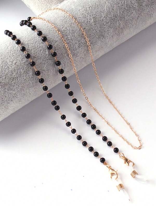 Popular Women's Pearl Textured Eyeglass Chain, Minimalist Anti-Slip Anti-Lost Mask Chain, Pearl Hanging Chain